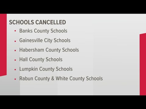 These Georgia districts have cancelled school or will go virtual on Tuesday