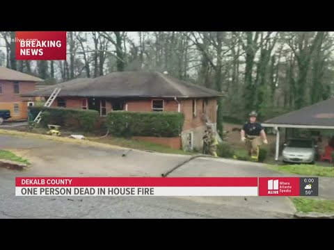 1 dead after fire at DeKalb County home, officials say