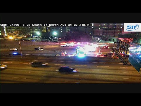 All lanes shut down on downtown connector northbound in Atlanta