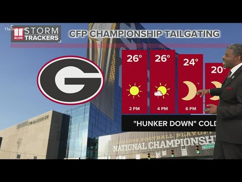 CFP Playoff National Championship Game weather forecast