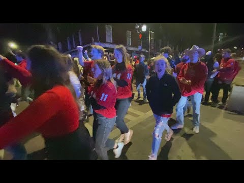 Georgia students take to the streets after Bulldog's national championship victory