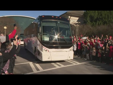 Georgia Bulldogs arrive home in Athens after National Championship