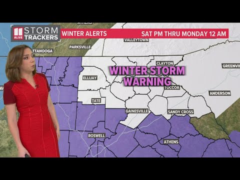 Georgia winter storm forecast