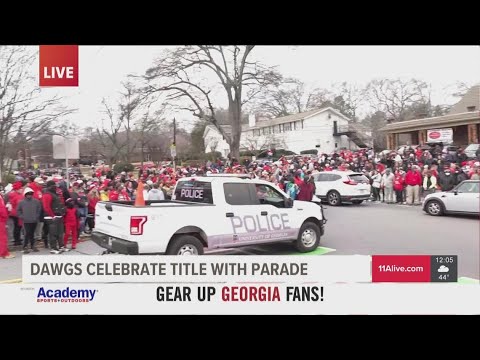 Georgia football fans pack Athens streets for national championship parade
