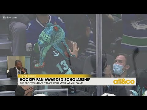 Hockey Fan Awarded Scholarship After Her Quick Thinking