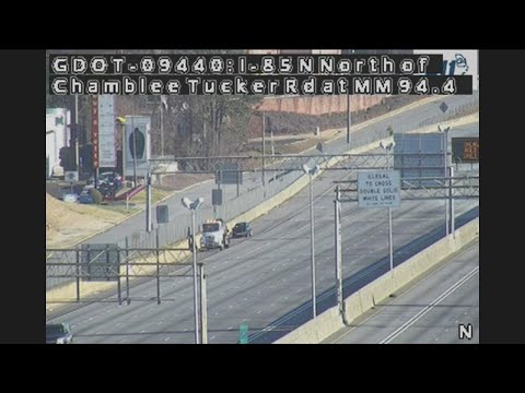 I-85 shut down near Spaghetti Junction due to crash
