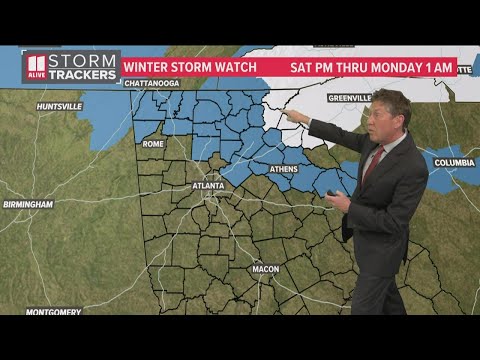 More Georgia counties now under Winter Storm Watch