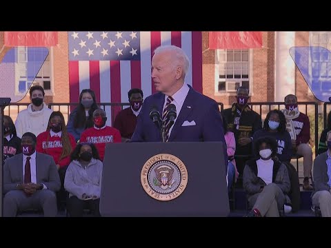 President Biden addresses voting rights during Georgia visit