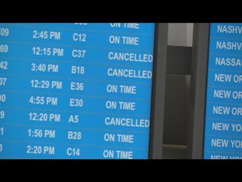 Numerous flight cancellations and delays after winter weather strikes Atlanta