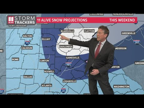 Snow projections for Georgia