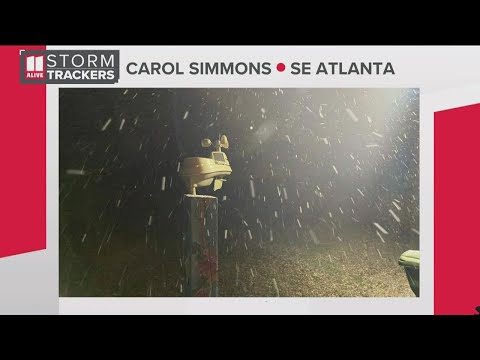 Winter weather hits Atlanta | Black ice, snow on the ground, chilly temps