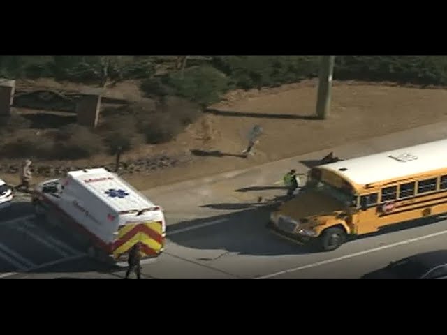 Authorities investigate Cobb County school bus crash