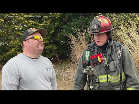 Cherokee firefighter saves woman's life