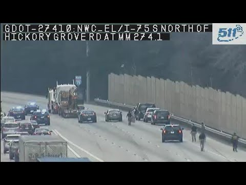 Driver shot along I-75 in Cobb County, police say