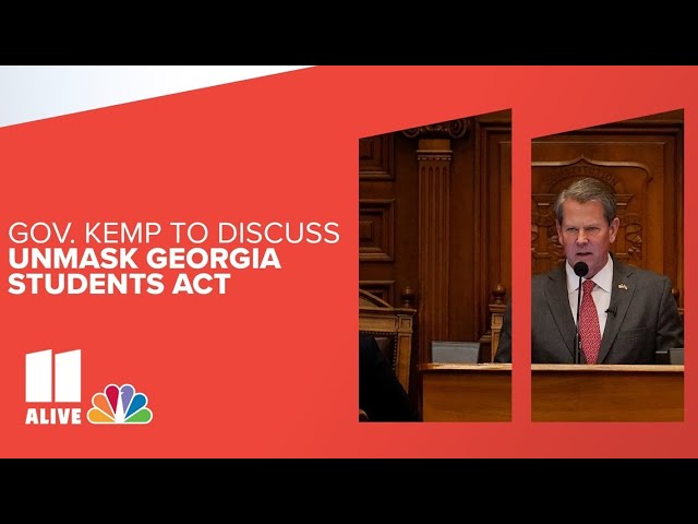 Gov. Kemp unveils Unmask Georgia Students Act | Watch live