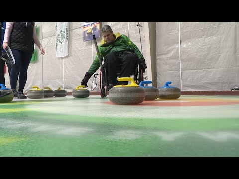 Local curler finds love for curling in wheelchair
