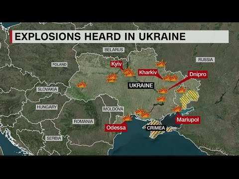 MAP | Where explosions have been heard in Ukraine