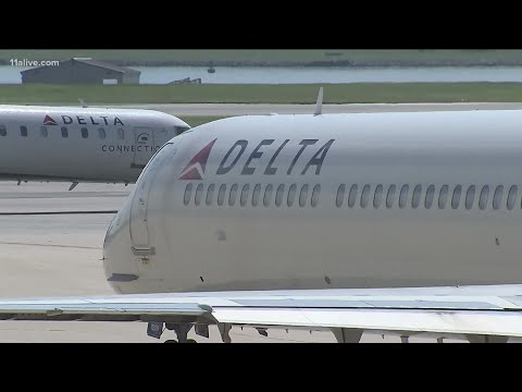 Plan blows while landing at Atlanta airport