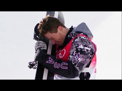 Shaun White's reaction after final snowboarding run at the Winter Olympics