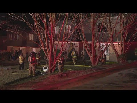 Woman rescued in Atlanta fire