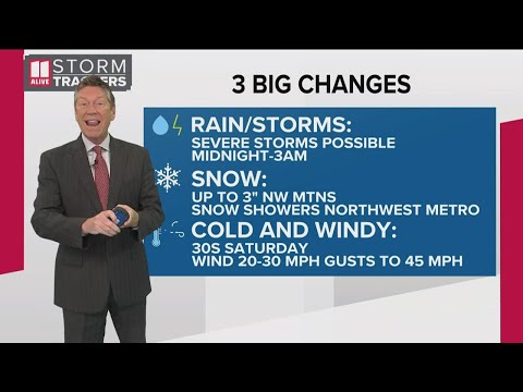 Georgia's rain, snow chances | Watch for 3 big changes