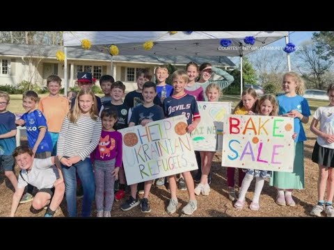 Kids at Atlanta school raise more than $2K at bake sale to help Ukraine