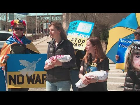 Mother's March for Ukraine | Event held in downtown Atlanta