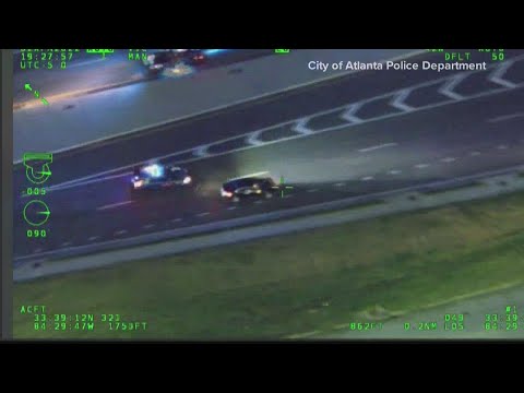 Bodycam video: Car chase, PIT maneuver, suspect on the run, Atlanta Police arrest man