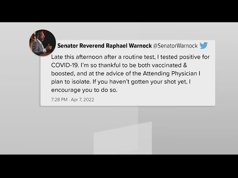 Georgia Senator Warnock test positive for COVID-19