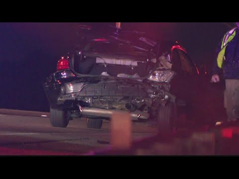 Police chase ends with crash on interstate in downtown Atlanta