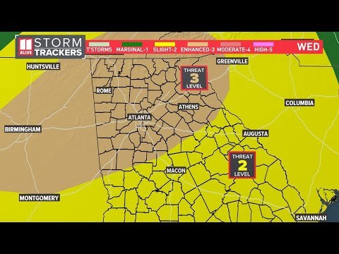 Severe weather threat possible this week in Georgia | Watch Live