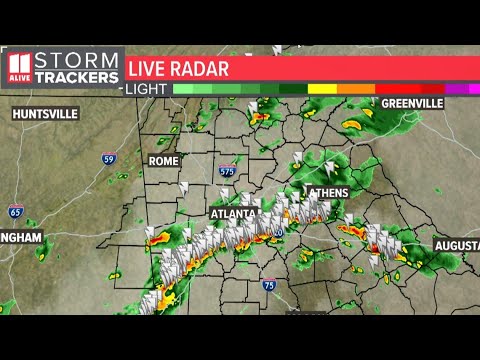 Watch live radar as storms move through metro Atlanta