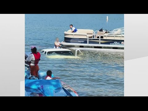 Boaters rescue truck pulled into water at Lake Jackson ramp