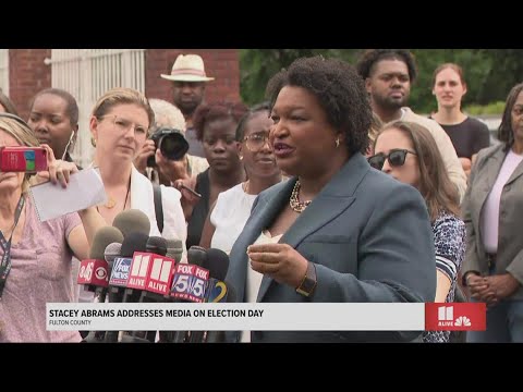 Stacey Abrams urges voters in Georgia to vote