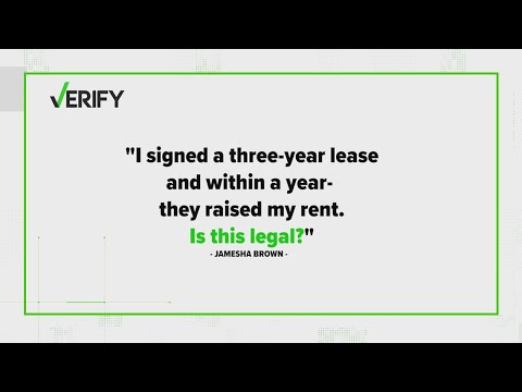 VERIFY: Can landlords increase your rent before your lease is up?