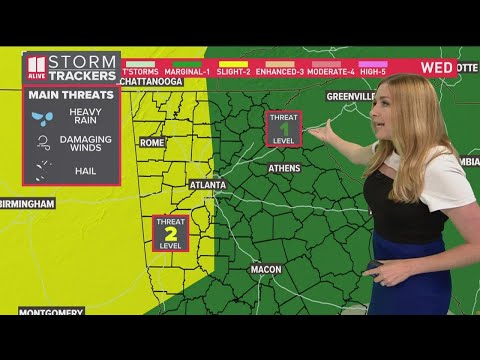 Another chance for strong storms across metro Atlanta Wednesday