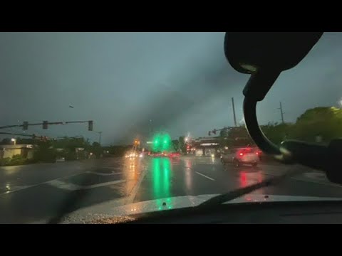 Dashcam video | Storms move through metro Atlanta