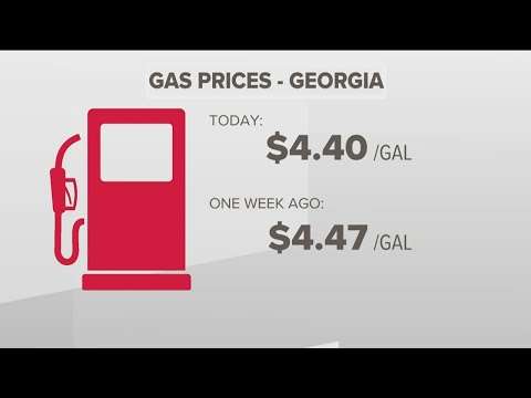 Gas prices down 7 cents from previous Sunday in Georgia