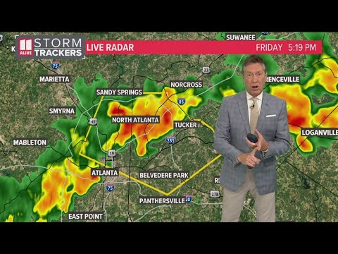 Parts of North Atlanta, Sandy Springs, Tucker seeing heavy rain, thunderstorms