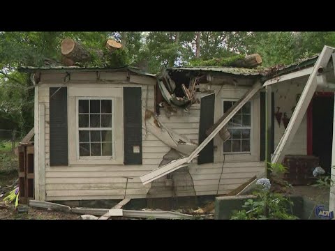 Decatur couple narrowly survives tree crashing through home