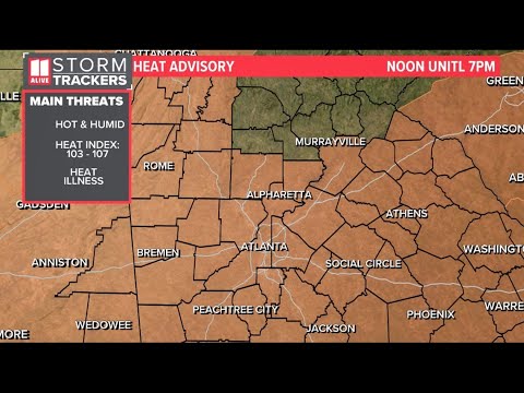 Heat advisory in effect for Friday