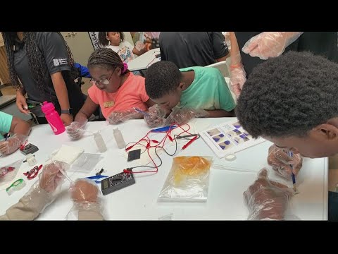 Metro Atlanta students building circuits to launch rockets and program robots