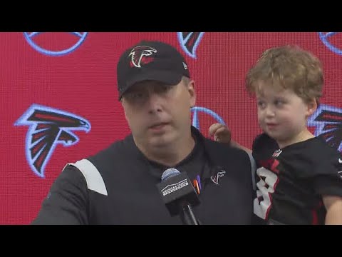 Adorable! Son of Atlanta Falcons head coach crashes post-game