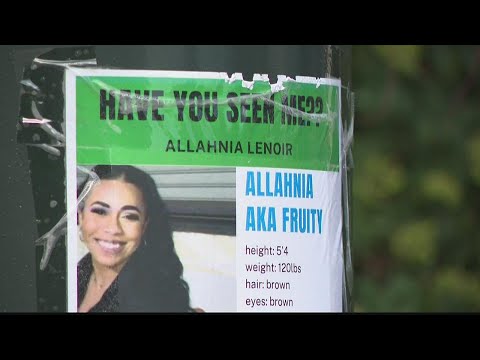 Family hands out fliers at  Piedmont Park in search for missing Allahnia Lenoir