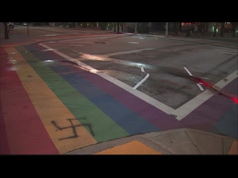APD: Man investigators believe spray-painted swastika onto Rainbow Crosswalk in custody