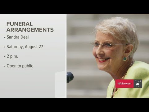 Funeral arrangements scheduled for former Georgia first lady Sandra Deal