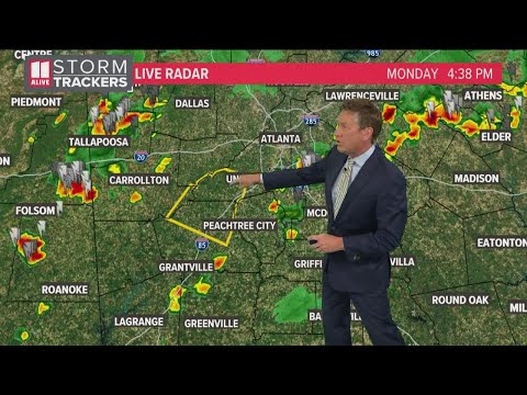 Severe thunderstorm warning issued for Fulton, Carroll, Coweta counties