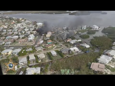 Aerial view shows devastation of Hurricane Ian in Fort Myers
