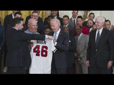 Braves visit White House