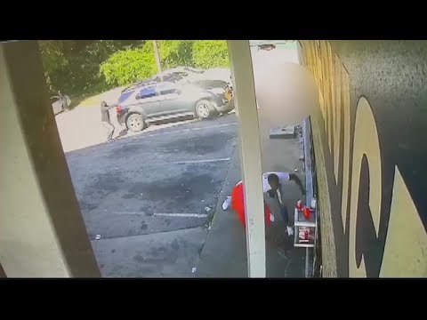 Surveillance video captures deadly shooting outside southeast Atlanta gas station